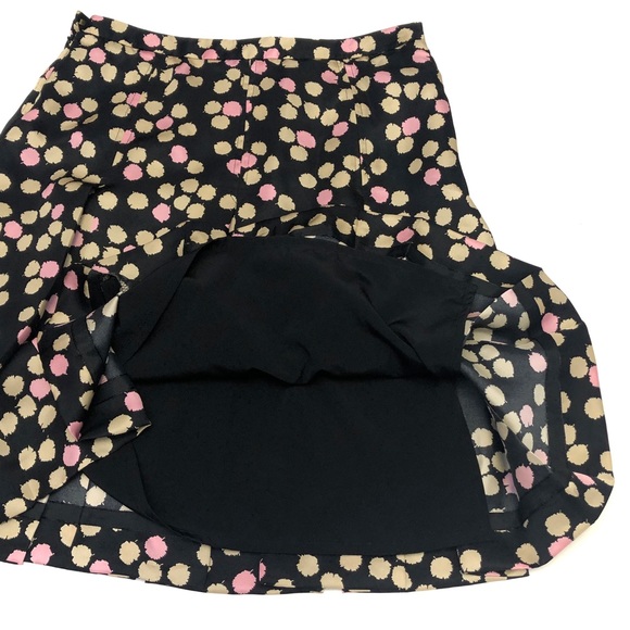 JCrew 100% Silk Polka Dot Pleated Midi Skirt - Picture 3 of 7